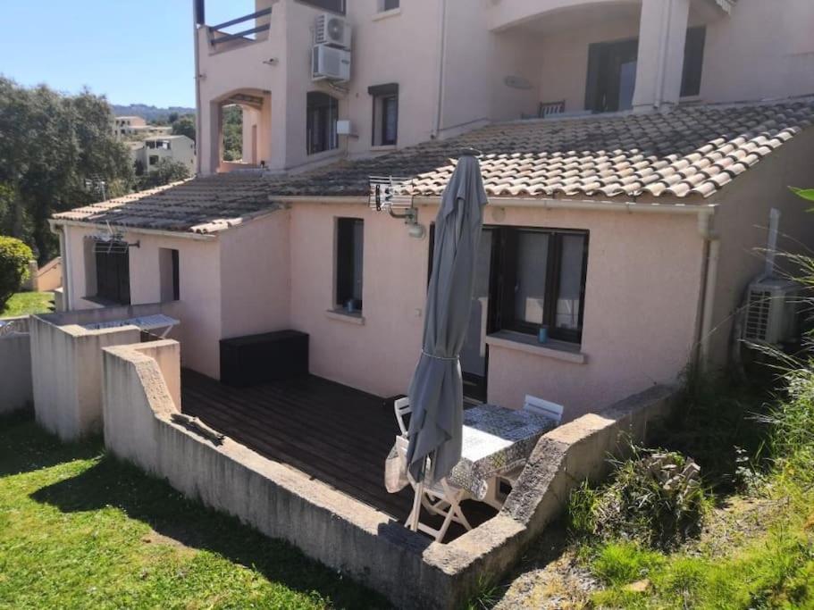 Porticcio Tres Joli T2 Climatise & Grande Terrasse A 1Km De La Plage Exterior foto