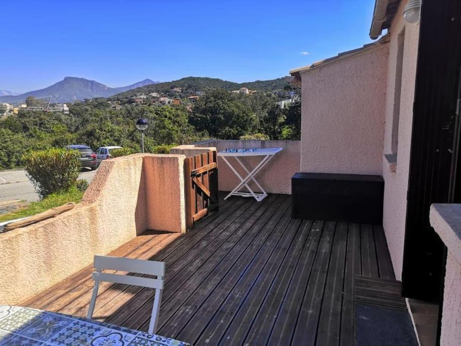 Porticcio Tres Joli T2 Climatise & Grande Terrasse A 1Km De La Plage Exterior foto